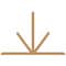 Ekena Millwork Saratoga Timber Gable Bracket, Western Red Cedar, 84"W x 56"H x 1 1/2"D x 3 1/2"F, 16/12 Pitch GBW084X56X0204SAR00SWR - alternate 1